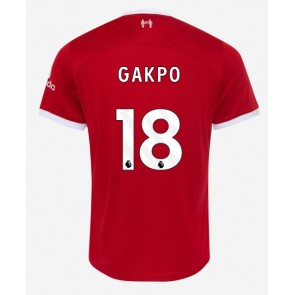 Liverpool Cody Gakpo #18 Koszulka Podstawowych 2023-24 Krótki Rękaw